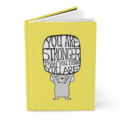 Mouse Knows You're Strong Hardcover Journal Matte