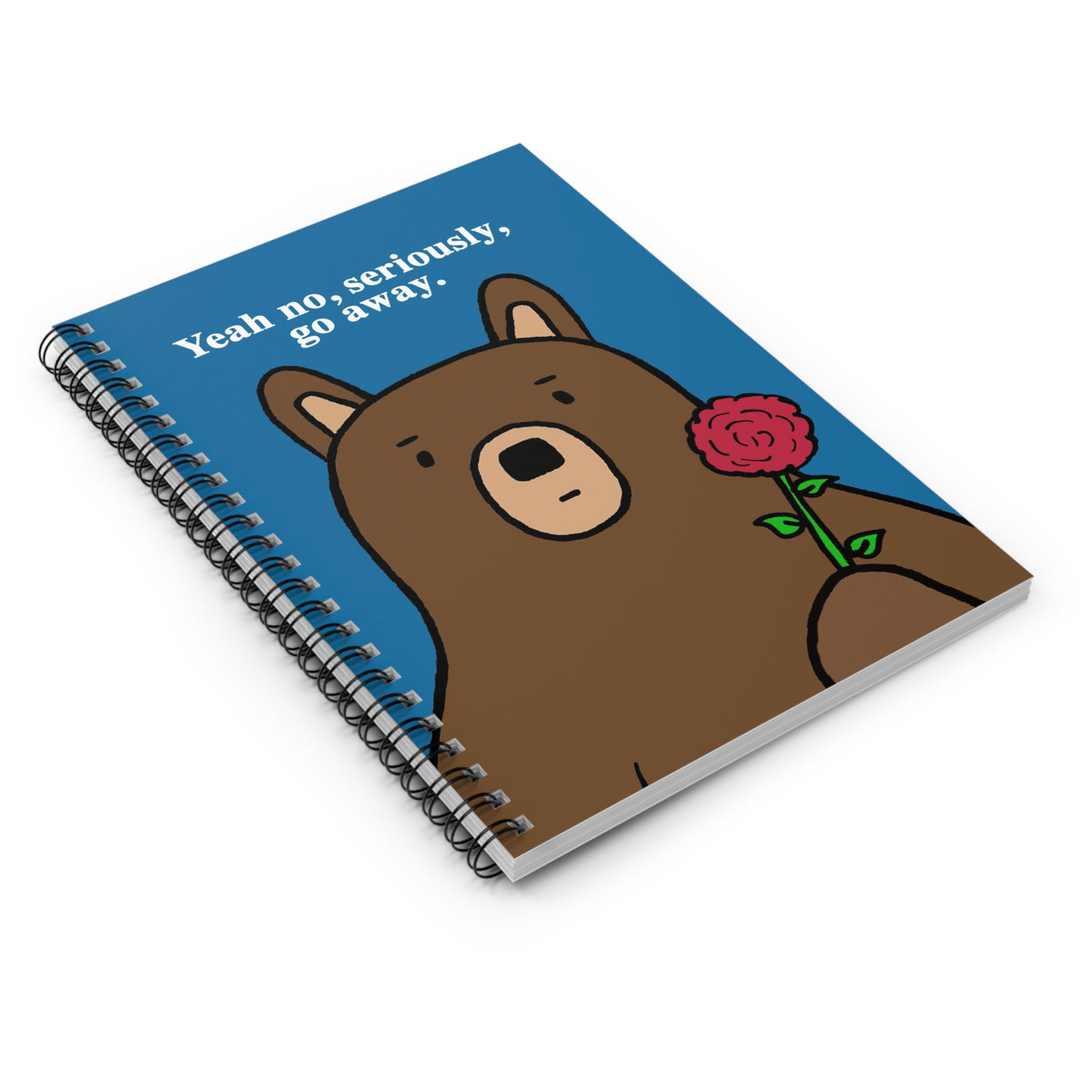 Bear Says Go Away Small Notebook - Ruled Line