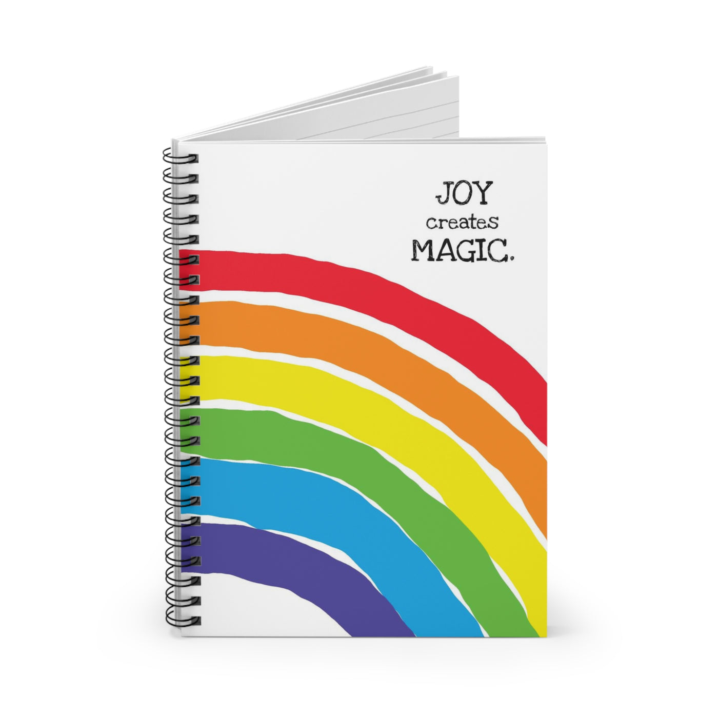 Joy Creates Magic Spiral Notebook - Ruled Line