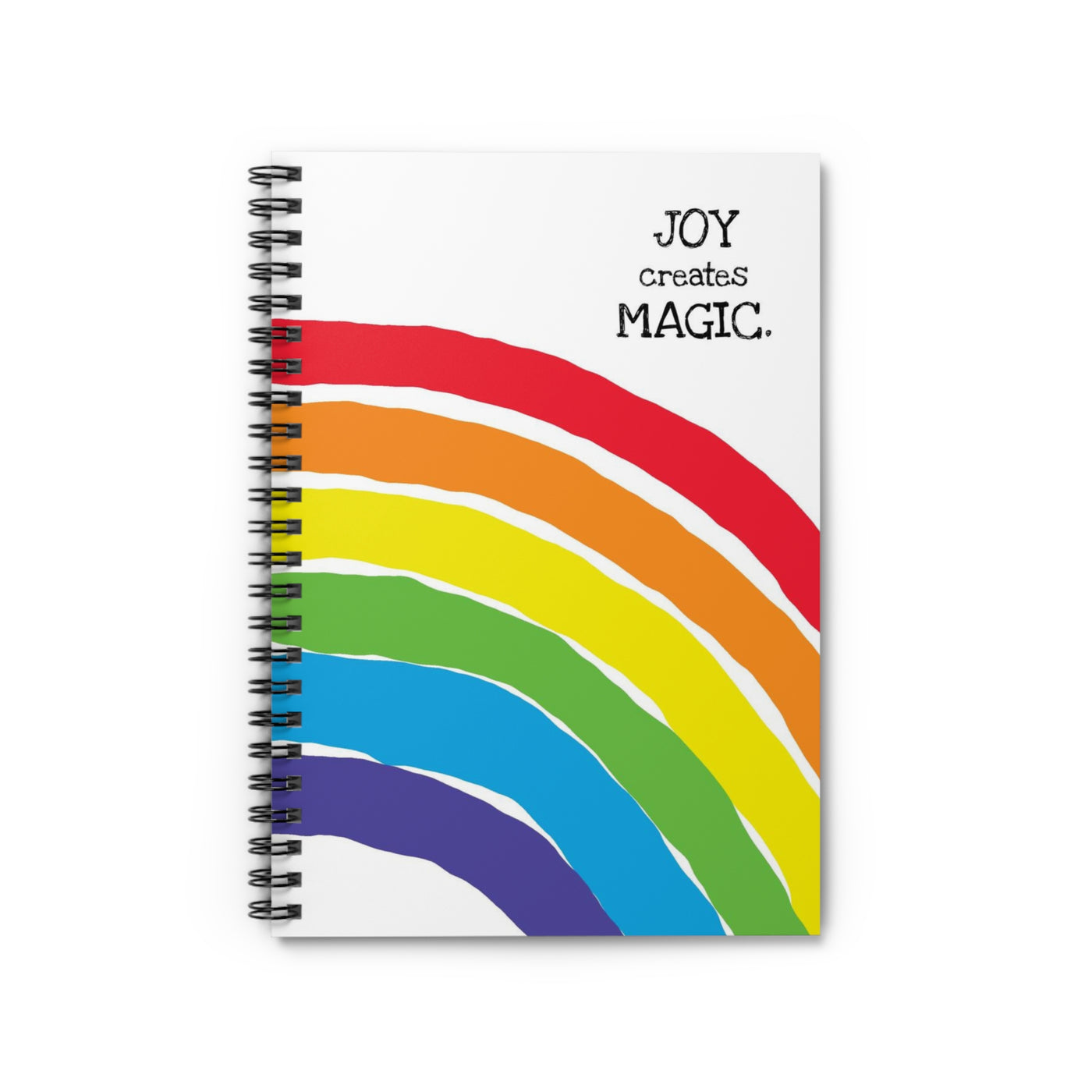 Joy Creates Magic Spiral Notebook - Ruled Line
