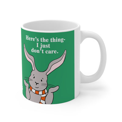 Bear and Rabbit - Two Mugs in One! 11 oz Ceramic Mug