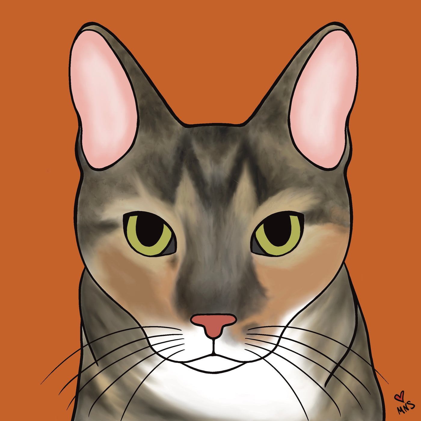 Original Custom Pet Portrait - Digital Art Only or Printed on Canvas