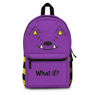 Purple Whatif Monster Backpack