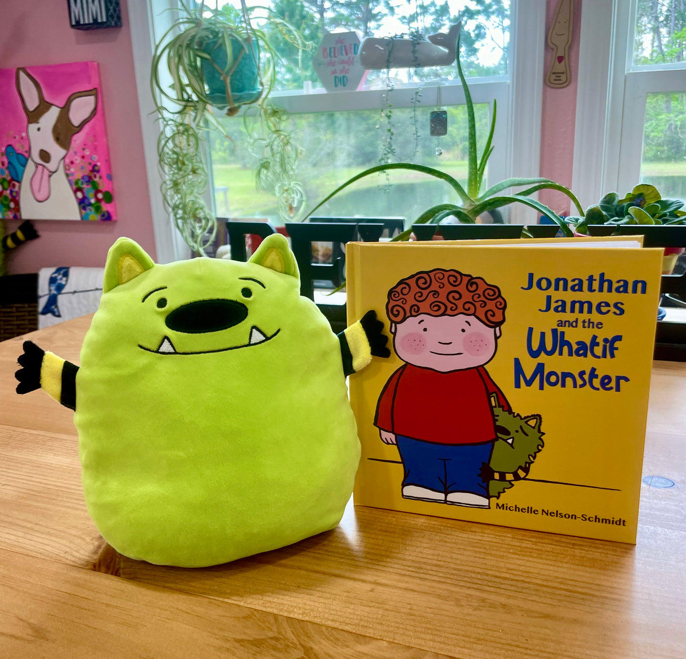 Jonathan James and the Whatif Monster Picture Book and Anniversary Edition Whatif Monster Plush