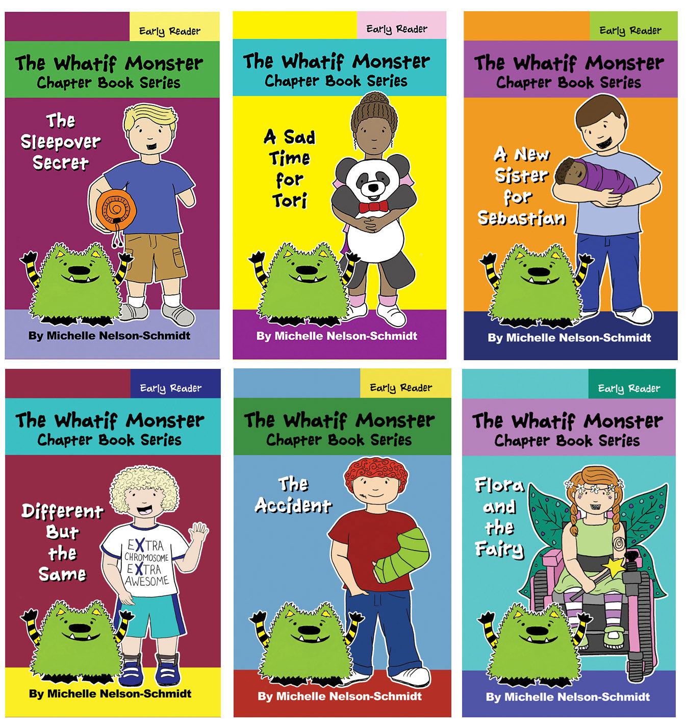 Books 7-12 of The Whatif Monster Chapter Books Series