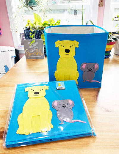 Dog and Mouse Toy Bin