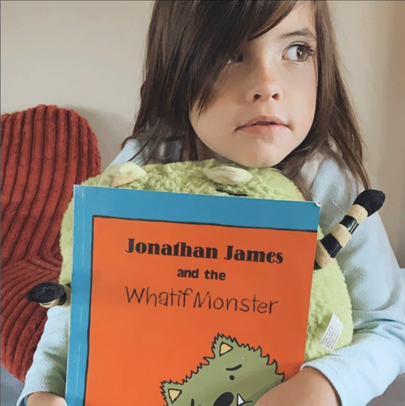 Jonathan James and the Whatif Monster Picture Book and Whatif Monster Plush
